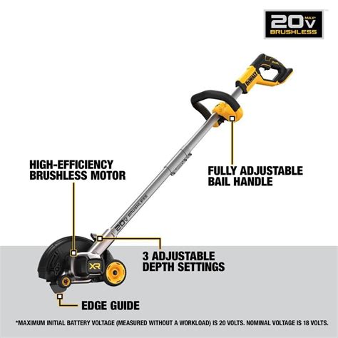 Dewalt 20v Max Brushless Cordless Edger Bare Tool Dced400b Acme Tools