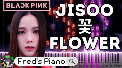 JISOO 꽃 FLOWER Easy Piano Tutorial blackpink jisoo YouTube