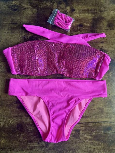Bikini Rose Victoria Secret Neuf Voir Description Ch Ne P Quier Pour Chf Avec