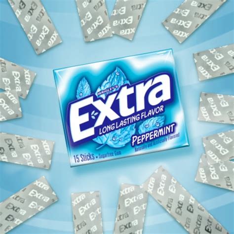 Extra Peppermint Sugar Free Chewing Gum Bulk Pack, 15 ct / 8 pk - Fred ...