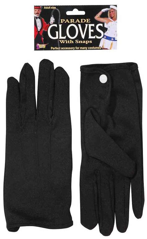 Short Parade Gloves W Snaps Fancy Dress Up Halloween Costume Accessory 4 Colors Parties Plus