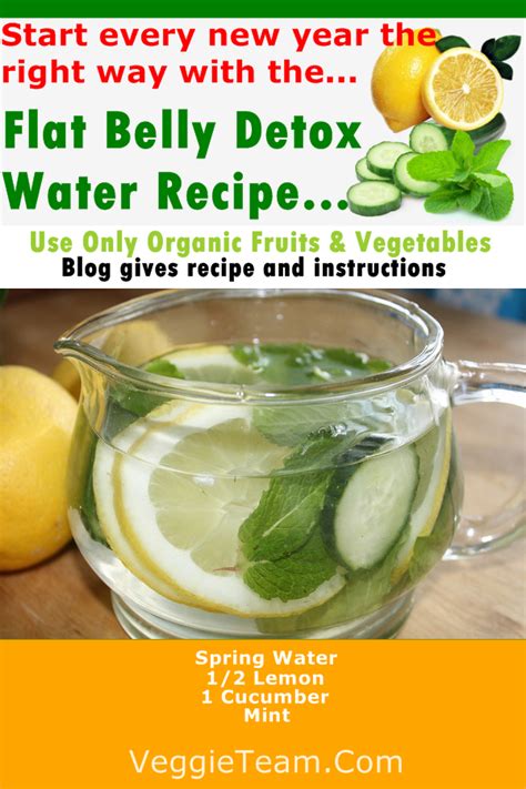 The New Year Flat Belly Detox Water Recipe Flat Belly Detox Water