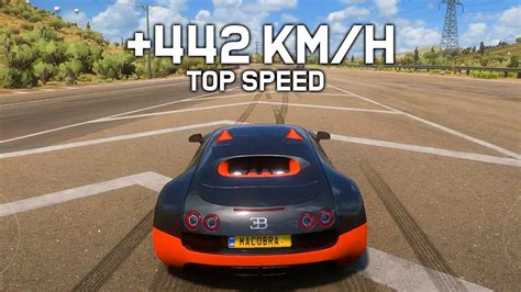 Forza Horizon 5 442 Kmh Bugatti Veyron Ss Top Speed Gameplay