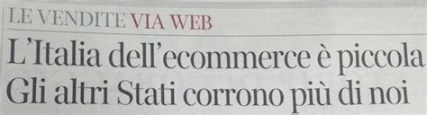 L Ecommerce Italiano Secondo Repubblica E Corriere Wired