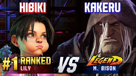 SF6 HIBIKI 1 Ranked Lily Vs KAKERU M Bison High Level Gameplay