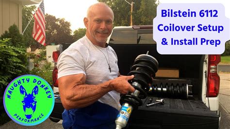 Bilstein 6112 coilover setup and install prep - YouTube