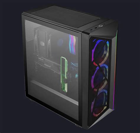 Cooler Master CMP 510 The Saber S Edge ARGB Mid Tower Computer Case Black