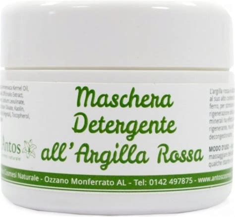 Antos Maschera Detergente All Argilla Rossa Ml Ecco Verde Italia