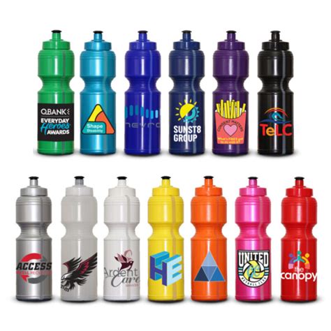 800Ml Soft Squeeze Printed Drink Bottle With Three Colour Print