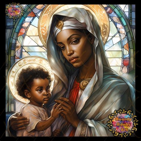 African American Virgin Mary Black Virgin Mary Wall Art Black Mother