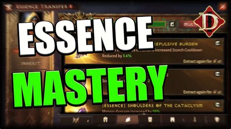 Beginner S Guide Essence Mastery System Diablo Immortal YouTube