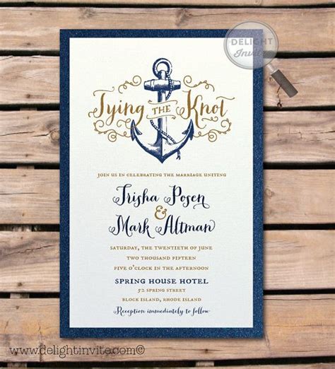 Nautical Wedding Invitations Templates Jenniemarieweddings