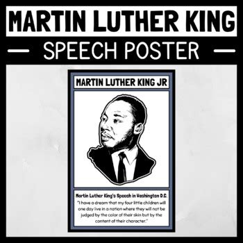 Dr. Martin Luther King, Jr. Speech Poster | Martin Luther King Bulletin ...