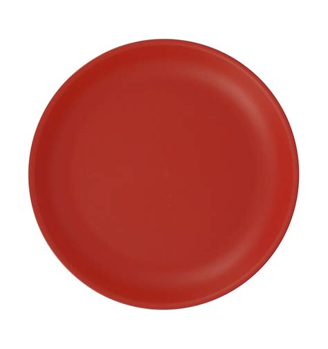 Assiette Réutilisable Durable PP Minéral Rouge Ø21cm 54 Utés