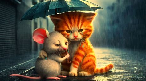 A Touching Story of True Friendship 😭💔 | ai cat story emotional - YouTube