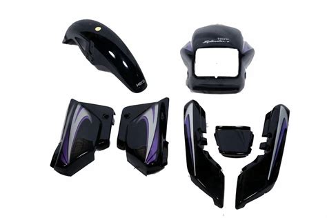 splendor   model black purple bike body parts  rs piece