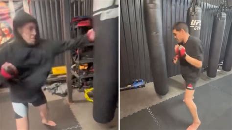nick diaz teases ufc return   training clip   gonna