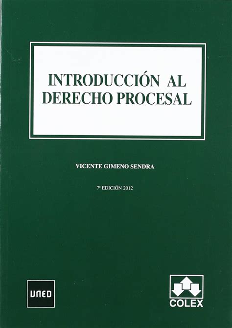 Amazon Introduccion Al Derecho Procesal Ed Manuales