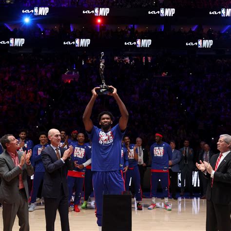 Nba India On Twitter Emvpiid Joel Embiid Was Presented With The