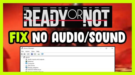 How To FIX Ready Or Not No Audio Sound Not Working YouTube