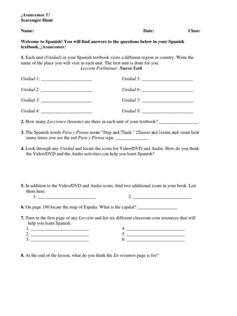 Unlocking Spanish Mastery The Definitive Guide To Avancemos 1 Textbook Answers