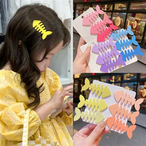 Japanese Korean Simple Fishbone Hair Clip Summer Side Shopee Philippines