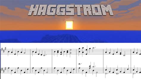 Haggstrom Minecraft Piano Sheet Music Youtube