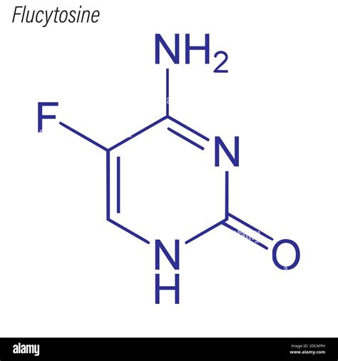 Fórmula Esquelética De Flucitosina Molécula Química Farmacológica Imagen Vector De Stock Alamy