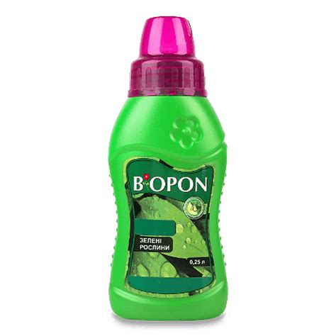 Добриво Biopon для зелених рослин 0,25л – онлайн-супермаркет «Сільпо»