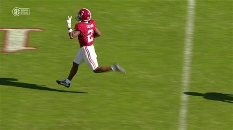 Caleb Downs Throws Up Peace Sign As He Returns Punt For 85 Yard Td