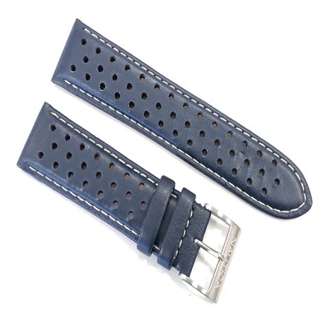 Pulseira Nautica Couro Azul Rally Submarino