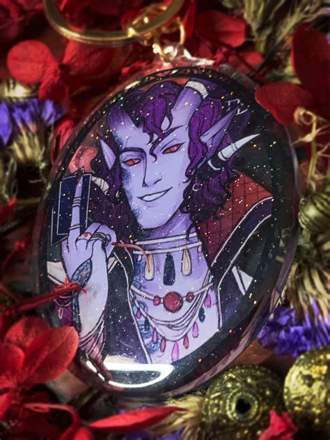 Critical Role Mollymauk Tealeaf 7cm Acrylic Glitter Etsy