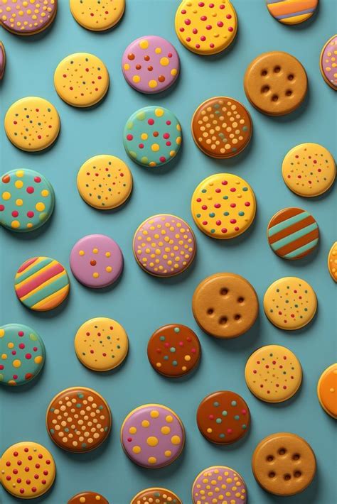 Backgrounds pattern cookie food. AI | Premium Photo Illustration - rawpixel