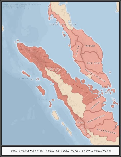 Aceh sultanate at it's greatest extent [OC] : r/MapPorn