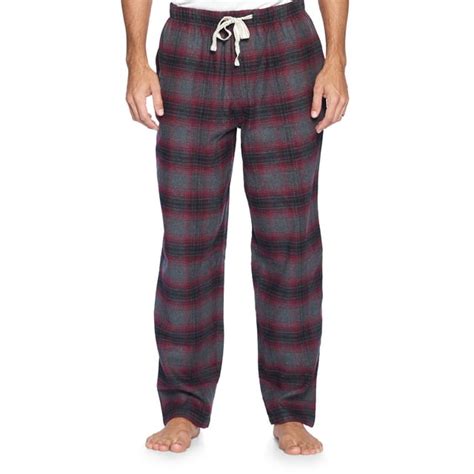 Ashford And Brooks Mens Super Soft Flannel Plaid Pajama Sleep Pants