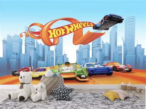 Papel De Parede Adesivo Hot Wheels L X A Parcelamento Sem Juros