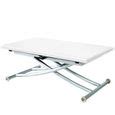 Table Basse Relevable Carrera Blanc Laqu Menzzo Carr Laqu