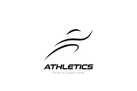 Premium Vector Athletics Minimal Black And White Logo