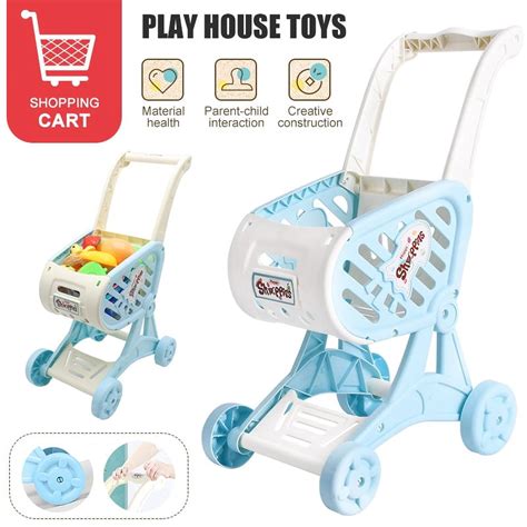 AAOMASSR Kids Toy Shopping Carts, Portable Pretend Cart , Toddlers Cart Toy , Supermarket ...