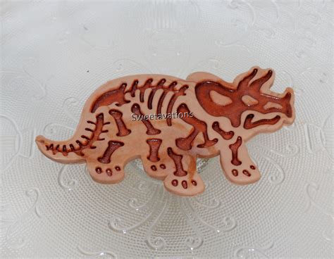 Fondant Dinosaur Cake Topper Fondant Dinosaur Skeleton Etsy