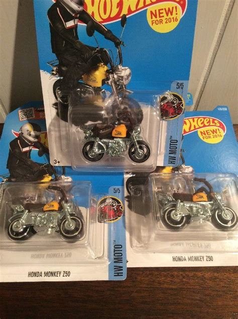 Hot Wheels Honda Monkey Z Bike Brown Seat Handle Bar Variation And Regular