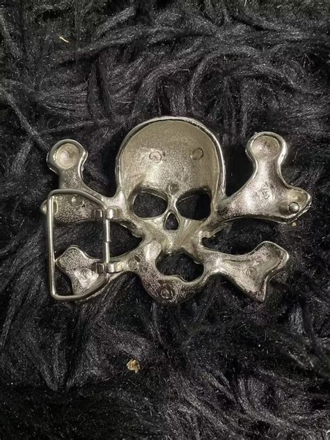 Vintage Bedazzled Skull Belt Buckle Grailed