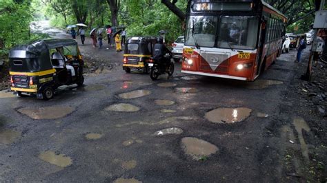 Mumbais Pothole Menace Bmc To Use Concrete On Asphalt Roads To Fix