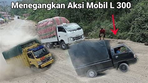 Terekam Jelas Detik Detik Mobil L300 Jumping Tanjakan Ekstrim Batu