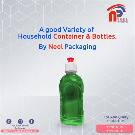 Neel Packaging Pet Dish Wash Bottle At Rs Piece In New Delhi Id