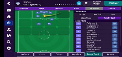 Corner Tactic Football Manager 2024 Mobile Fmm Vibe