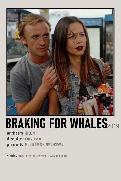 Braking For Whales Minimalist Movie Poster In 2024 Tom Felton Tom