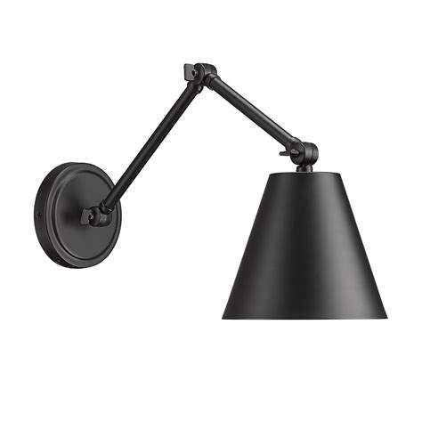 lite regent matte black    light wall sconce  home depot