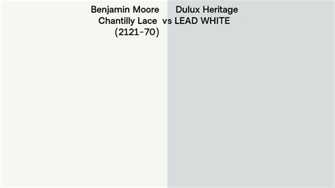 Benjamin Moore Chantilly Lace Vs Dulux Heritage Lead White