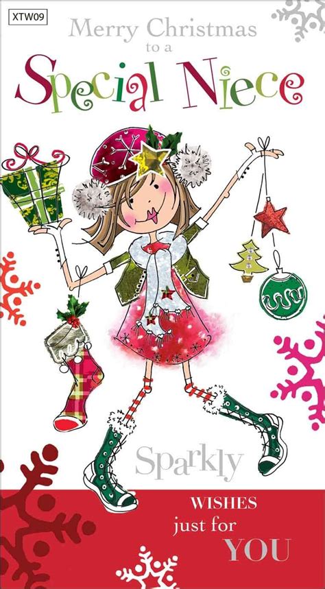 Niece Girl Christmas Card Amazon Co Uk Stationery Office Supplies